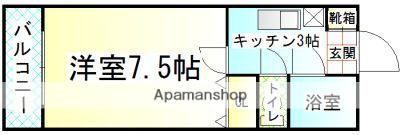 ノアーズアーク城南(1K/3階)の間取り写真