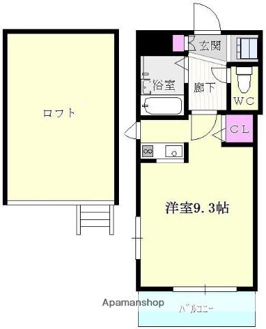 THE GLADE RESIDENCE イースト(ワンルーム/10階)の間取り写真