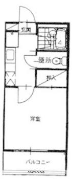 ロイヤルコーポ姪浜(1K/2階)の間取り写真