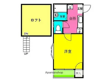 LA MAISON DE MARUSAN(1K/2階)の間取り写真