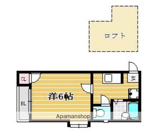 ブレッザ(1K/1階)の間取り写真