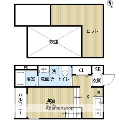 SOPHILISTYATAGO(ワンルーム/2階)の間取り写真