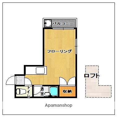 新日本パレス室見Ⅰ(ワンルーム/1階)の間取り写真