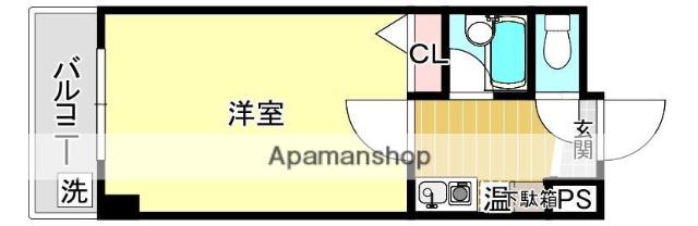 ルエメゾンロワール西公園Ⅲ(1K/5階)の間取り写真