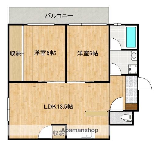 大宮スカイハイツ(2LDK/4階)の間取り写真