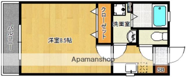 リブレア福重南B(1K/1階)の間取り写真