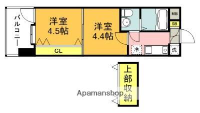 NO48 PROJECT2100博多(2K/13階)の間取り写真