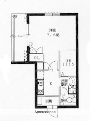 SMILE-HOUSE(1K/3階)の間取り写真