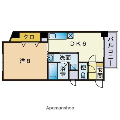 第3土肥ビル(1LDK/2階)の間取り写真