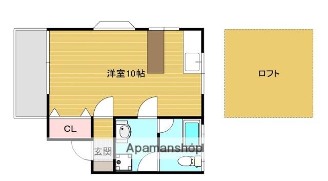 リバティーハイツ神松寺(ワンルーム/1階)の間取り写真