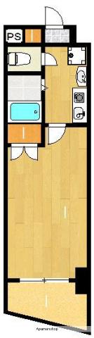 クラージュ舞鶴(1K/5階)の間取り写真