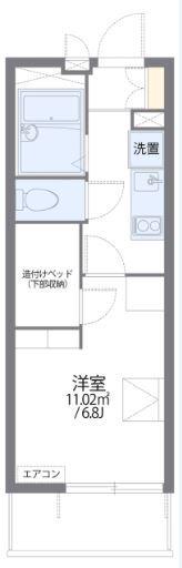 レオパレスモンペール(1K/3階)の間取り写真