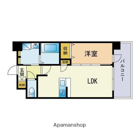 3710RESIDENCE(1LDK/9階)の間取り写真