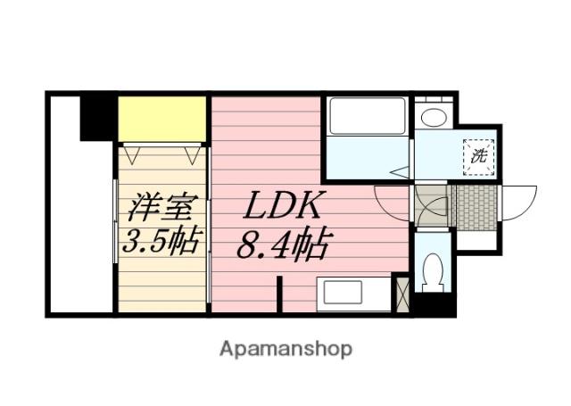 MODERN PALAZZO博多SUR Ⅱ(1LDK/10階)の間取り写真