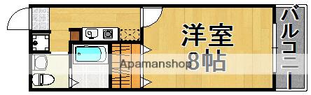 CASAMENTO ALARE(1K/1階)の間取り写真