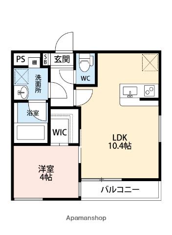 FAMILY STAGE 小戸(1LDK/1階)の間取り写真