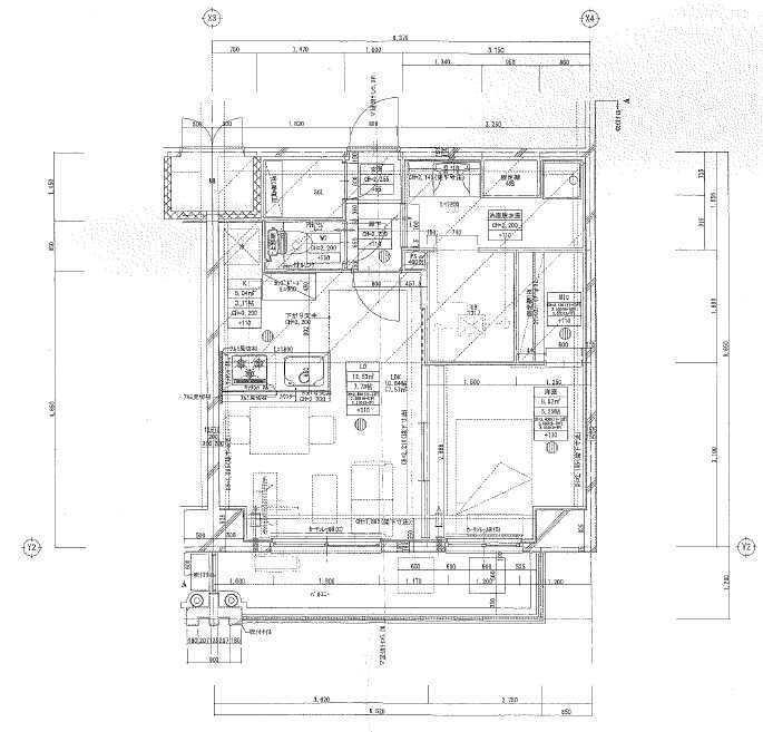 CREST西新(1LDK/13階)の間取り写真
