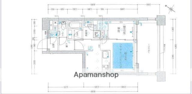 クリオラベルヴィ西新グランクラス(1LDK/3階)の間取り写真
