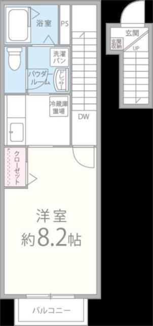 アーバンSTT(1K/2階)の間取り写真