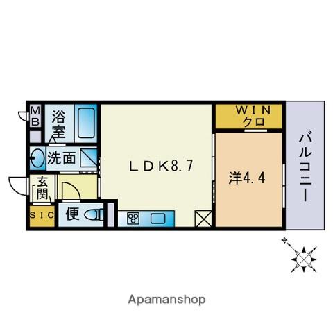 GD OHASHI APARTMENT(1LDK/3階)の間取り写真