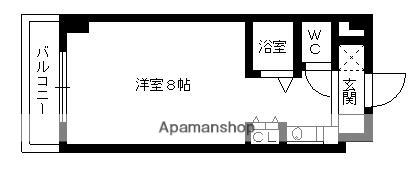 パンルネックス・クリスタル福大東(ワンルーム/3階)の間取り写真