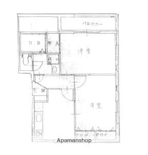 モントーレ室見(2DK/3階)の間取り写真