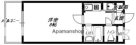 オートアール城南(1K/2階)の間取り写真