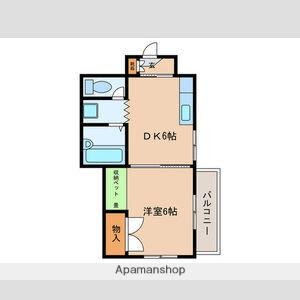 コーポ明日香(1DK/3階)の間取り写真