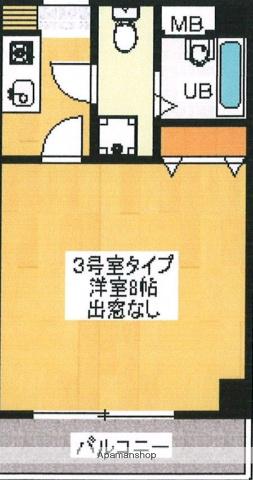 J-FLAT(1K/3階)の間取り写真