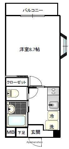 MDビル(1K/4階)の間取り写真
