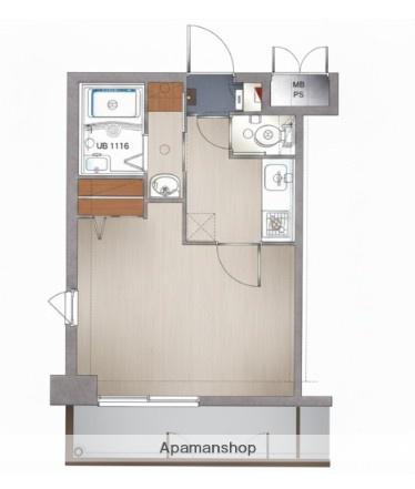 エンクレスト大手門Ⅱ(1K/6階)の間取り写真
