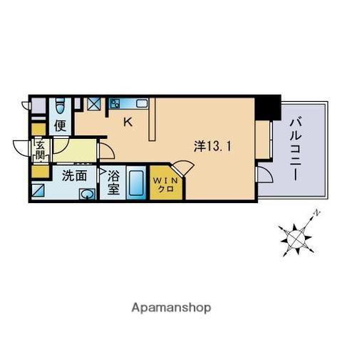 サムティ天神南(ワンルーム/3階)の間取り写真