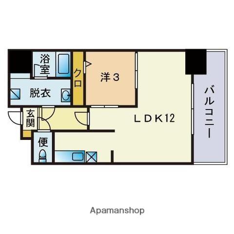 MAIZURU BAY MID SQUARE(1LDK/5階)の間取り写真