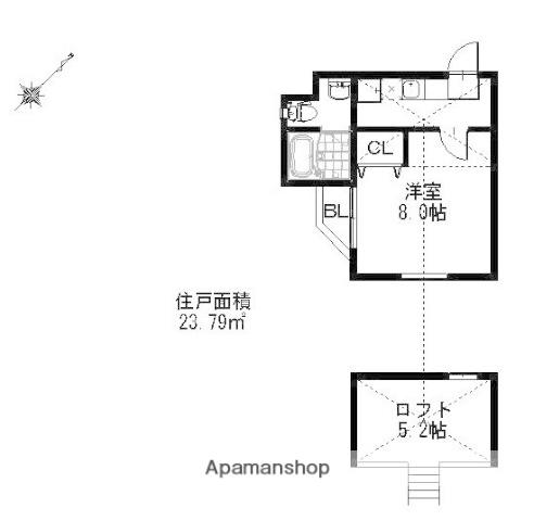 グレイスハイツ神松寺(1K/1階)の間取り写真