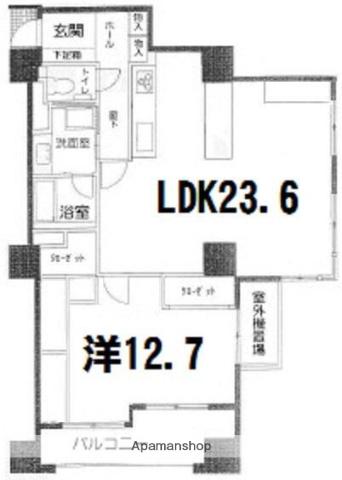 アトモスももち(1LDK/9階)の間取り写真