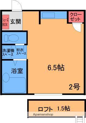 ベルトピア七隈(ワンルーム/1階)の間取り写真