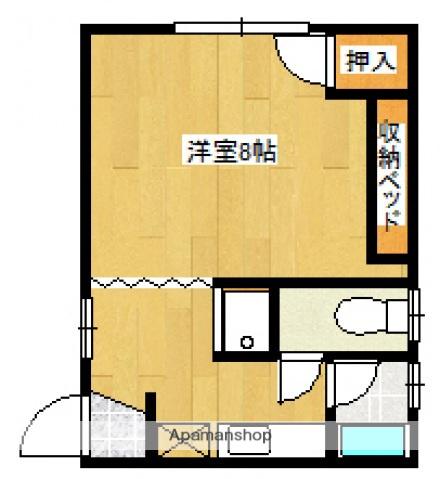 ウィン松山(ワンルーム/2階)の間取り写真