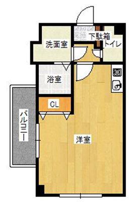 マインド鳥飼(1K/4階)の間取り写真