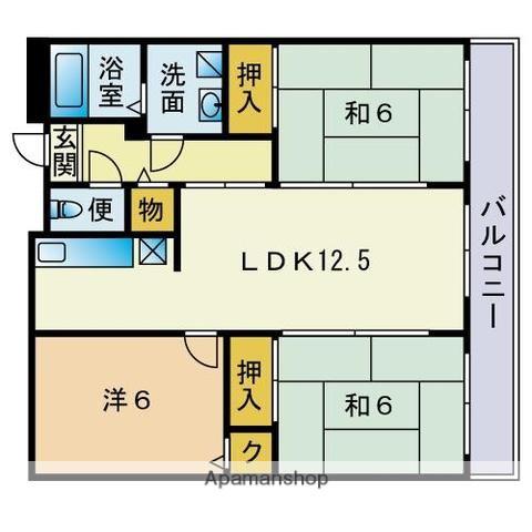 セレーノ賀茂(3LDK/2階)の間取り写真