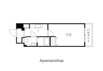 スカイコート博多駅前Ⅰ(1K/9階)の間取り写真