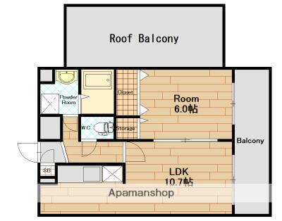 ファインエース姪浜Ⅱ(1LDK/8階)の間取り写真