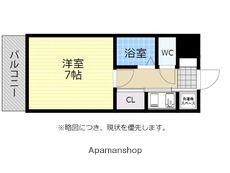 ピュアドームリブレ薬院(1K/7階)の間取り写真