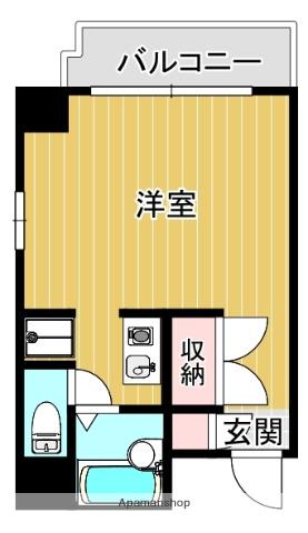 カーサ ソレアーダ長尾(ワンルーム/2階)の間取り写真