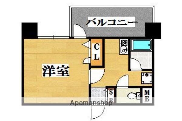 ピュアドームグラシアス大手門(1K/5階)の間取り写真