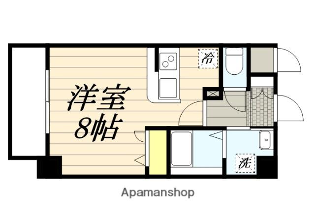 キルンズガーデン高取(ワンルーム/5階)の間取り写真