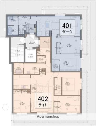 ACERO GARDEN(2LDK/4階)の間取り写真