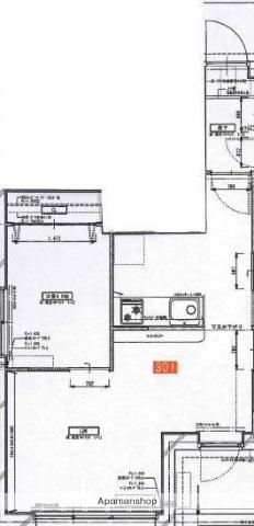 MODERN EIGHT高宮LIETO(2LDK/8階)の間取り写真