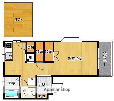 CASA すみれ(ワンルーム/2階)の間取り写真