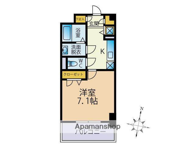 MH・BEFUビル(1K/6階)の間取り写真