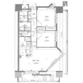 アンピールリーヴァス天神(2LDK/9階)の間取り写真